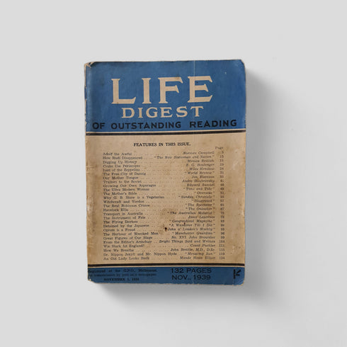 Life Digest of Outstanding Reading November 1939
